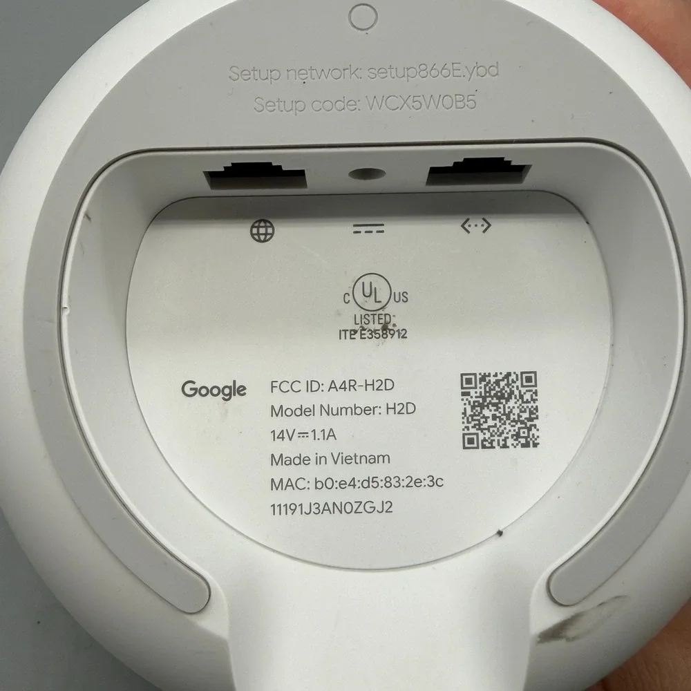Google Wifi H2D Mesh Wireless Router - UNIT ONLY